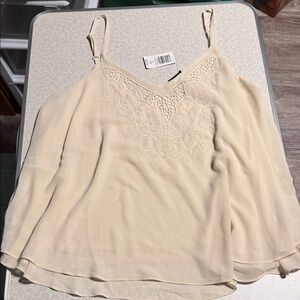 Torrid Beige Floral Lace Camisole